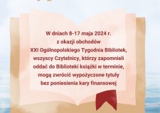 Przejdź do - XXI Ogólnopolski Tydzień Bibliotek 2024 — abolicja
